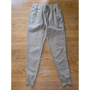 Champion Reverse Weave Pants Mens Medium Tan Fleece Joggers Sweatpants